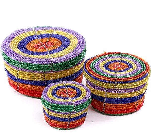 BEADED BASKETS