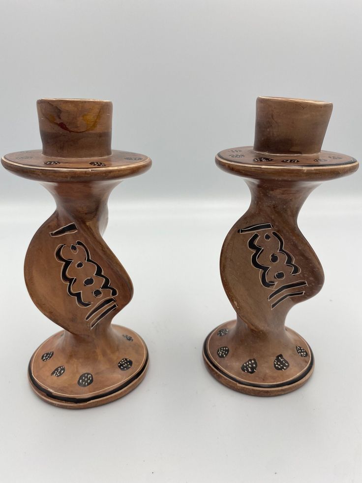SOAPSTONE CANDLE HOLDERS