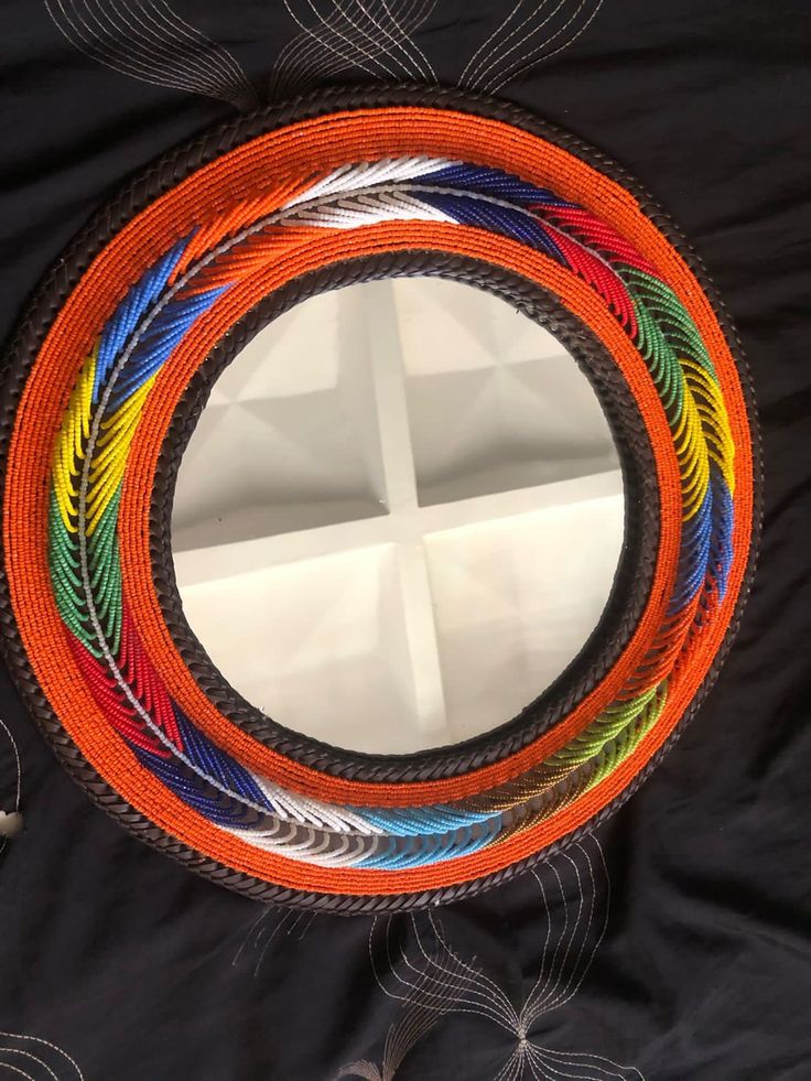 BEADED MIRROR FRAMES