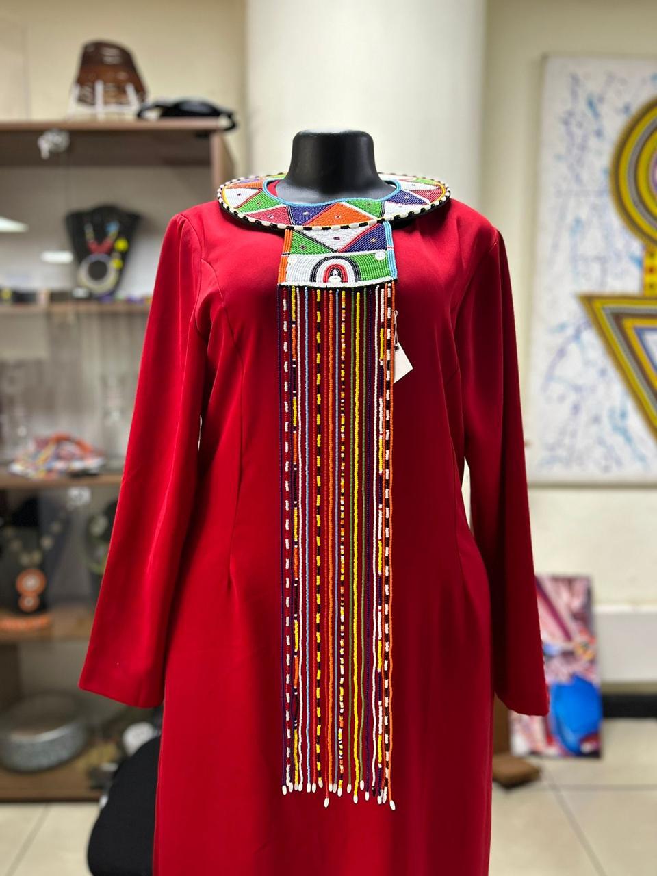 LOOMED LONG NECKPIECE