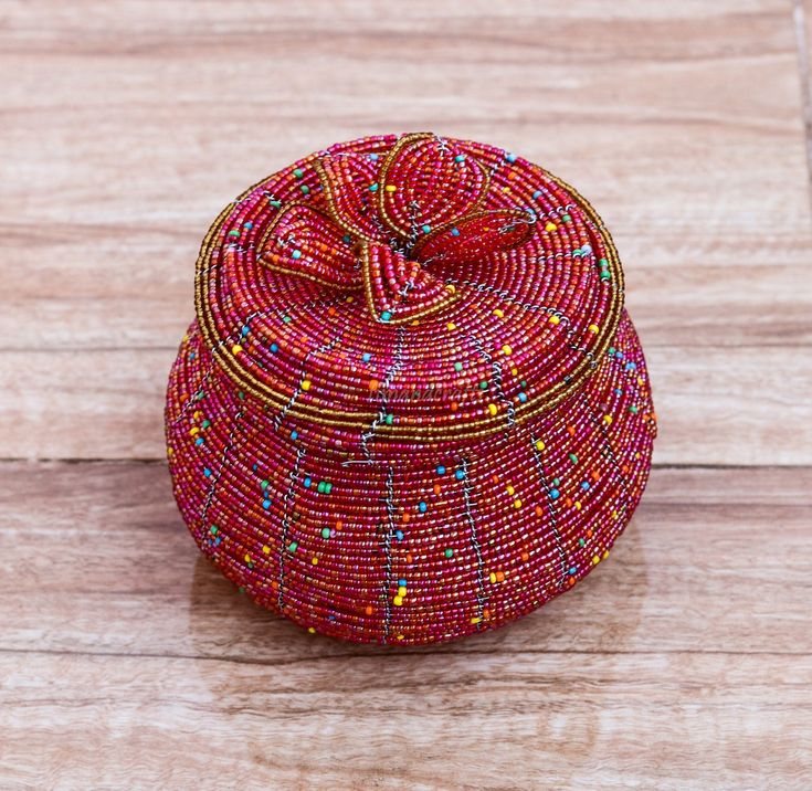 Beaded Jewelry Basket
