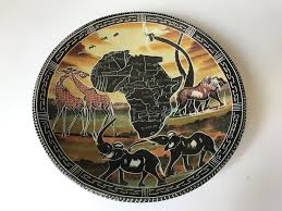 African Map Bowl
